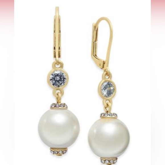kate spade Jewelry - Kate Spade New York Womens Pearls of Wisdom Leverback Earrings
